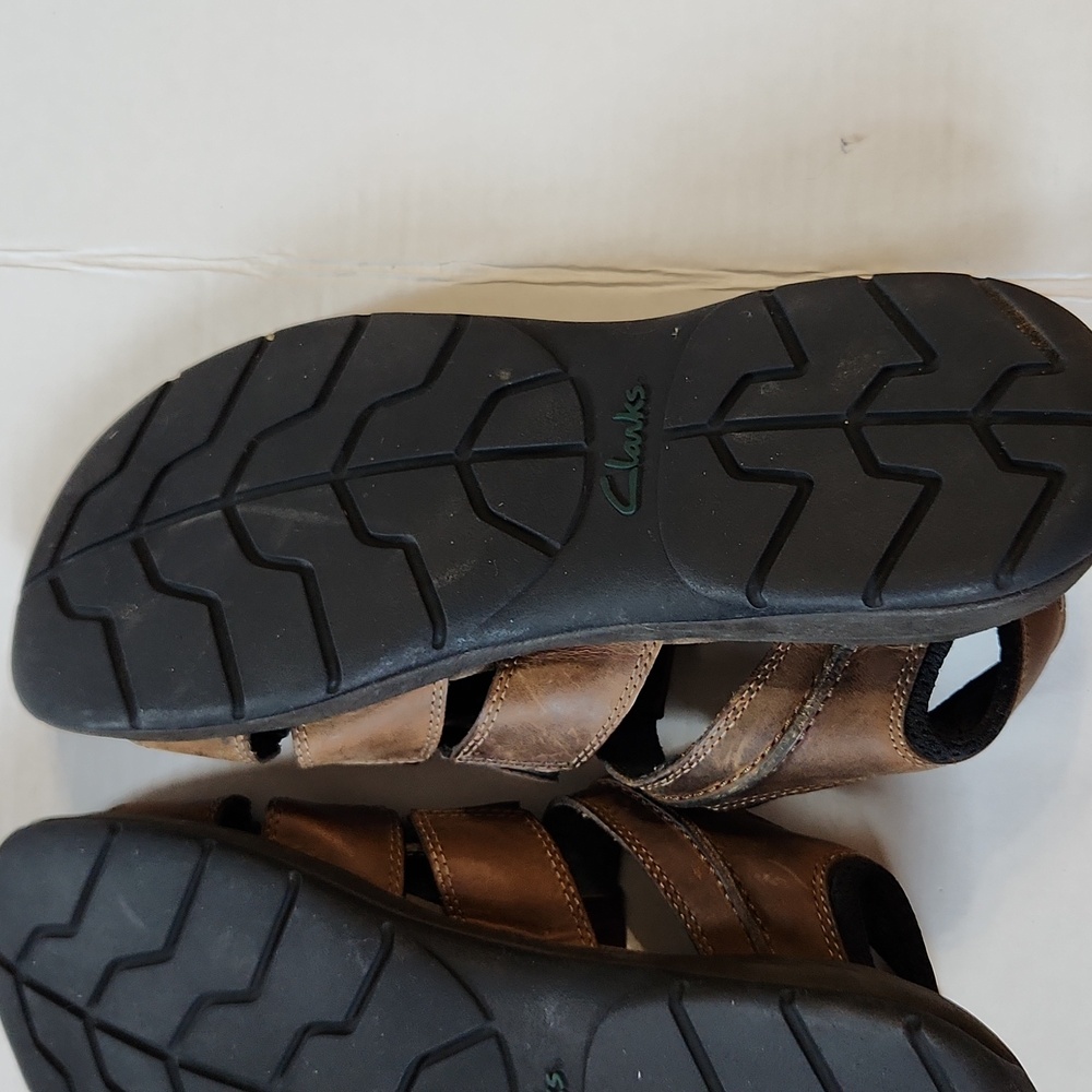 Men's Clark's Fisherman Sandals with Leather Upper and Thick Rubber Sole… - Picture 7 of 11